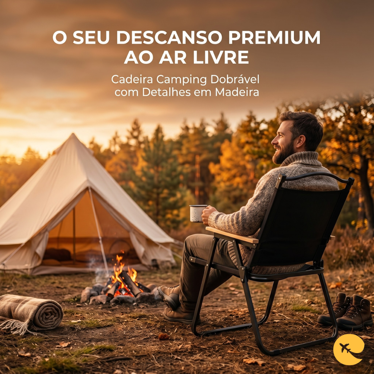 CADEIRA CAMIPING DOBRAVEL PRETO