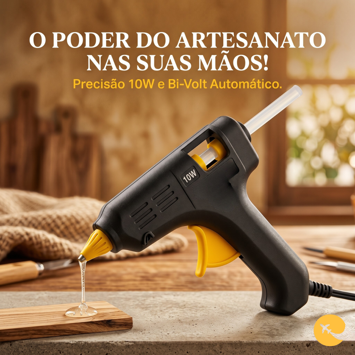 Pistola de cola quente 10W