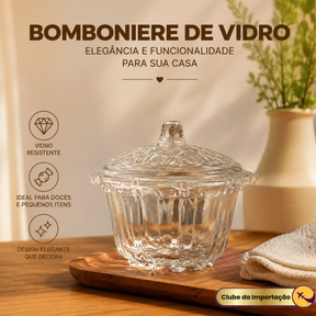 BOMBONIERE DE VIDRO 120MM