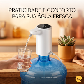 Bomba Elétrica Recarregável Para Galão De Água Bivolt