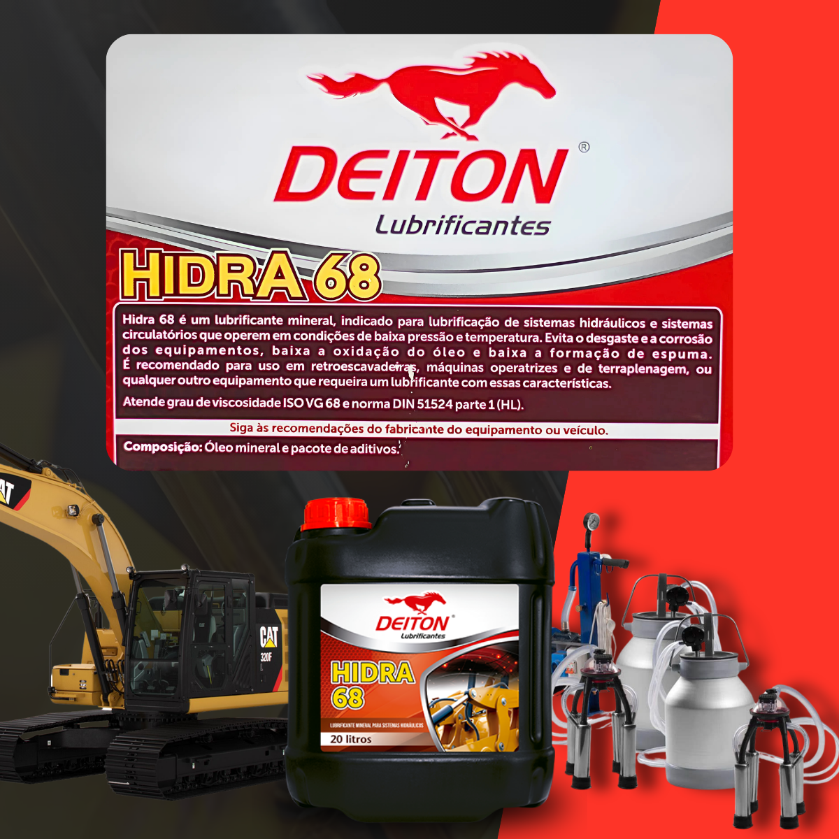 Óleo Hidráulico Hidra 68 Deiton Galão De 20l
