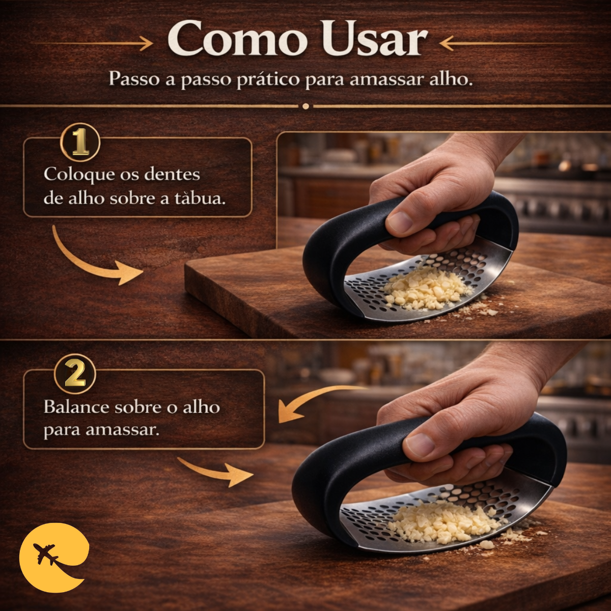 Amassador De Alho D/ Inox