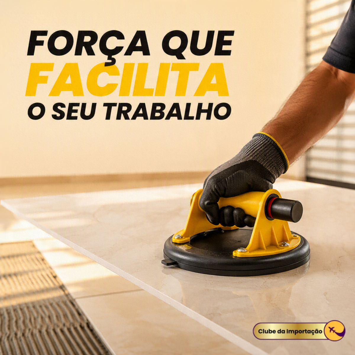 Ventosa Sucção A Vácuo Mármore Metais Porcelanatos Vidro