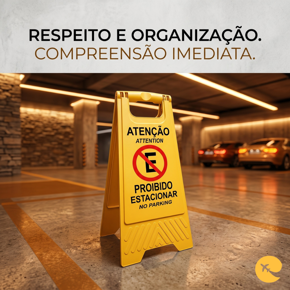 PLACA PROIBIDO ESTACIONAR