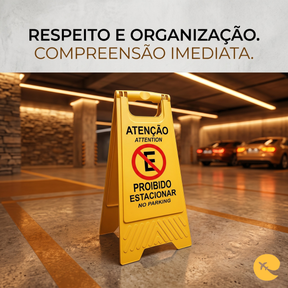 PLACA PROIBIDO ESTACIONAR