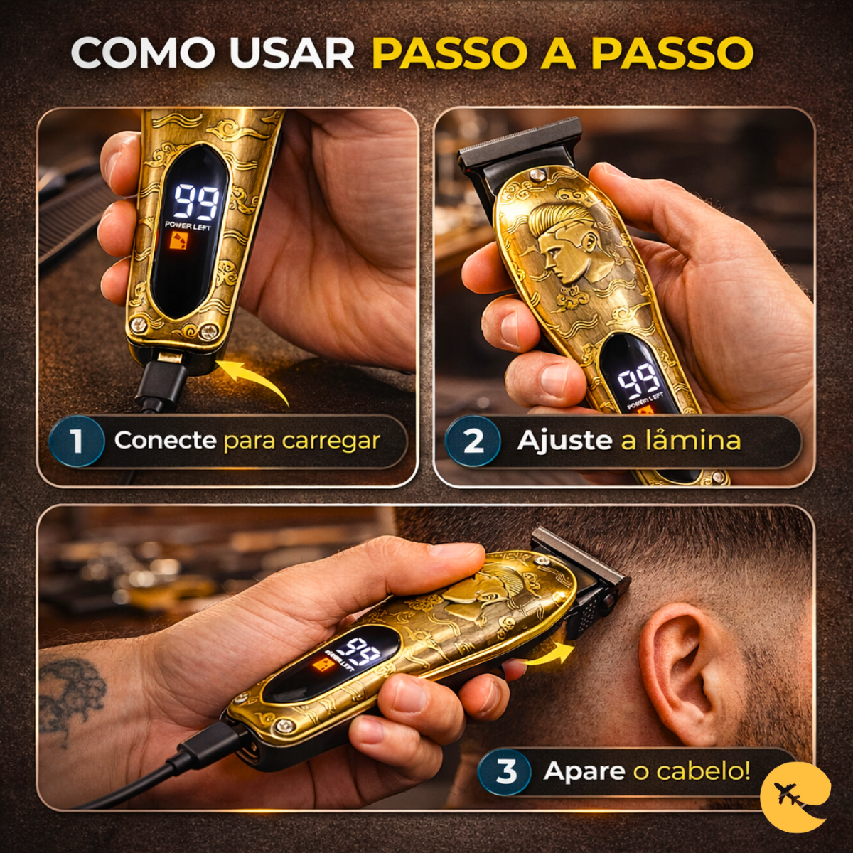 CORTADOR DE CABELO SEM FIO