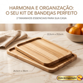 CONJUNTO DE BANDEJAS RETANGULARES
