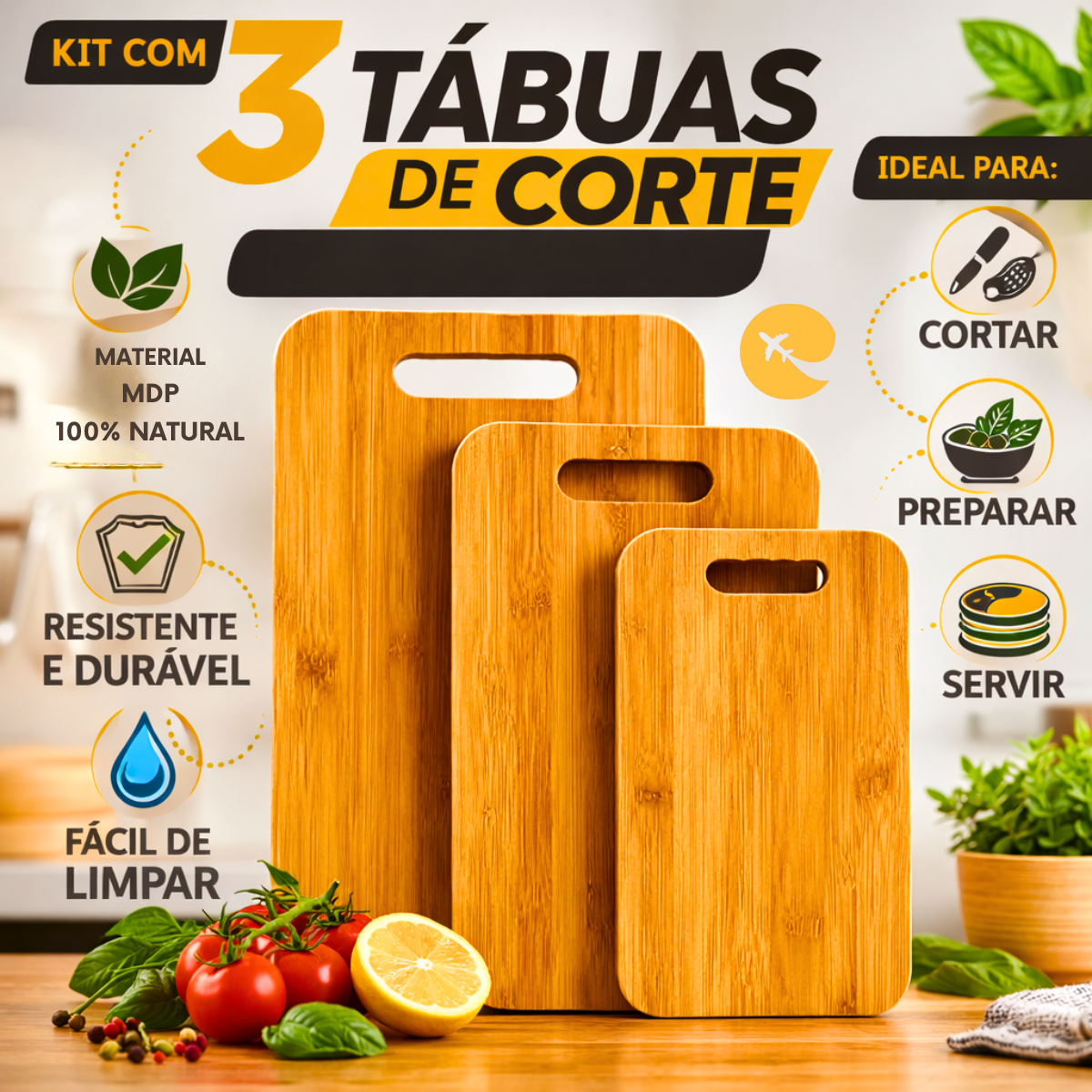 CONJUNTO DE TABUAS DE CORTE