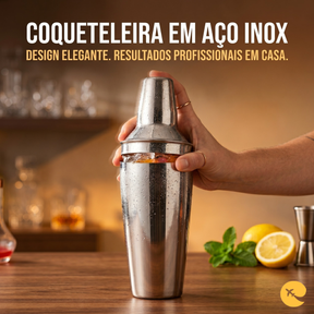 COQUETELEIRA EM AÇO INOX