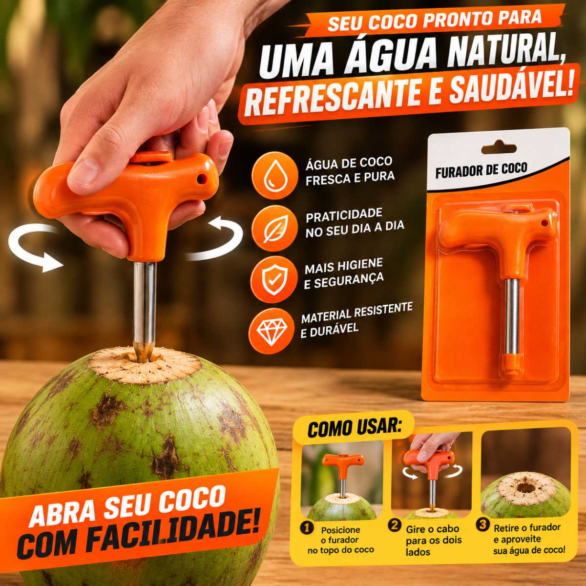 Furador de Coco