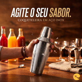 COQUETELEIRA EM AÇO INOX