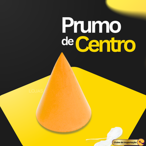 Prumo De Centro Metal Sólido Preciso Pião 300g Para Obra