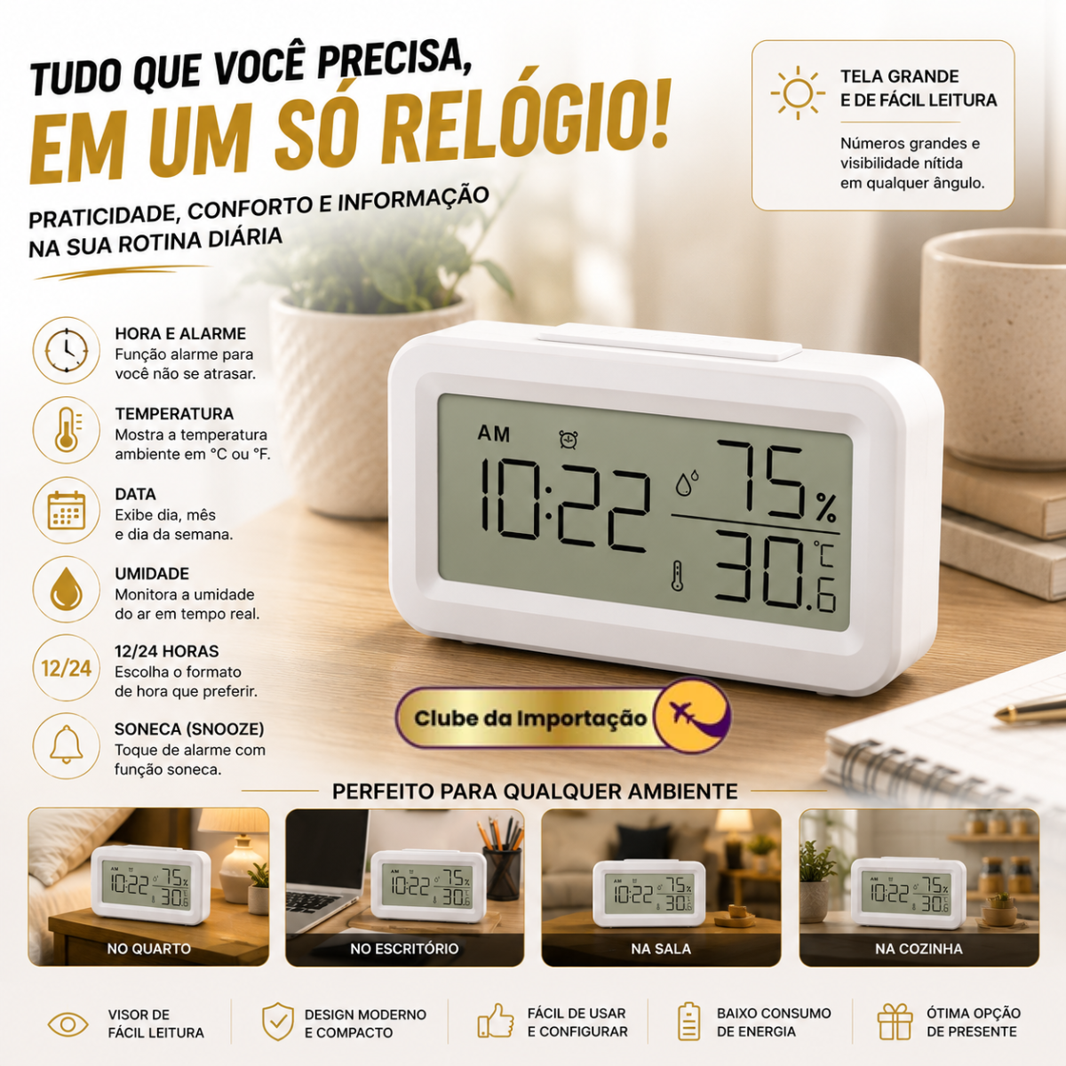 RELÓGIO MESA