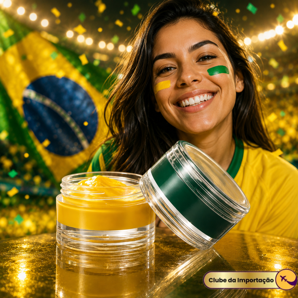 Tinta Pinta Rosto Copa Do Mundo Brasil Pintura Facial Fácil