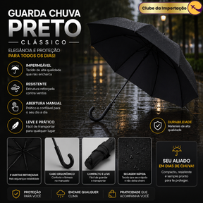 GUARDA CHUVA PRETO