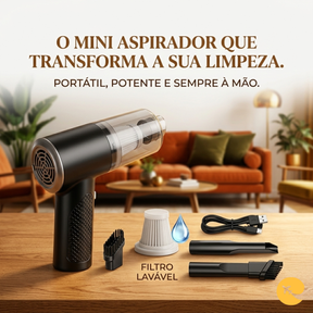 Aspirdor de Pó Elétrico Portatil