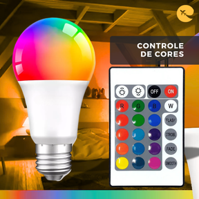 Lâmpada Led Rgb E27 Colorida 10w Festa Casa E Decoração