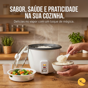 PANELA DE ARROZ ELETRICA 1,3L Branca