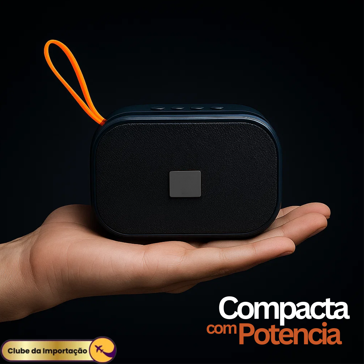 Caixa de Som Bluetooth 5W com Suporte para Celular