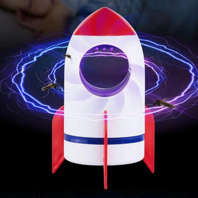Luminária E Armadilha Foguete Infantil Pega Mosquito Bivolt