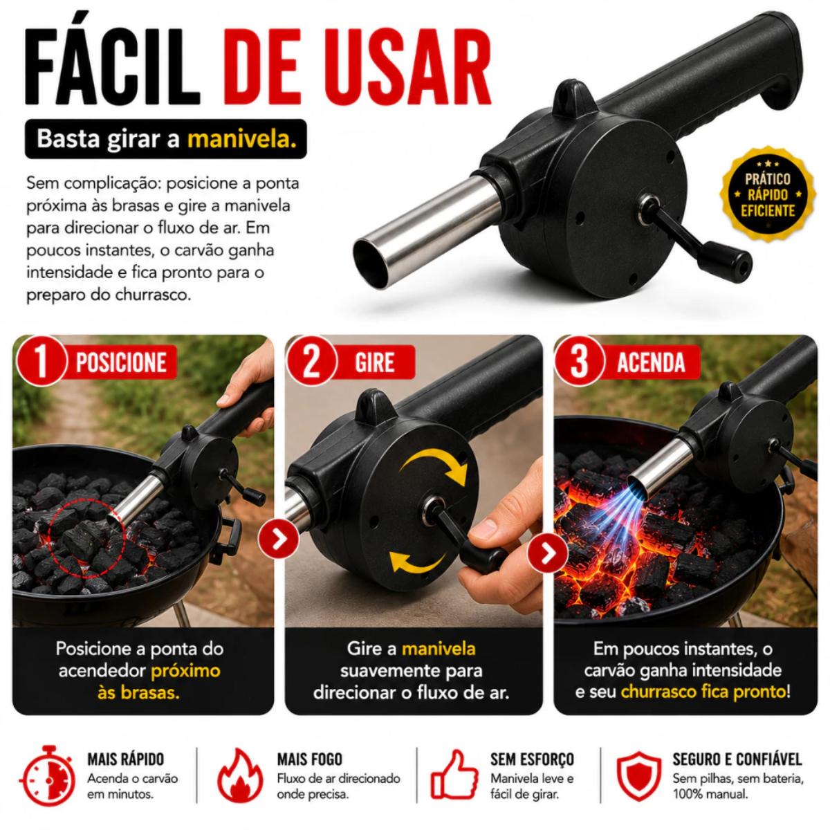 ACENDEDOR DE CHURRASQUEIRA