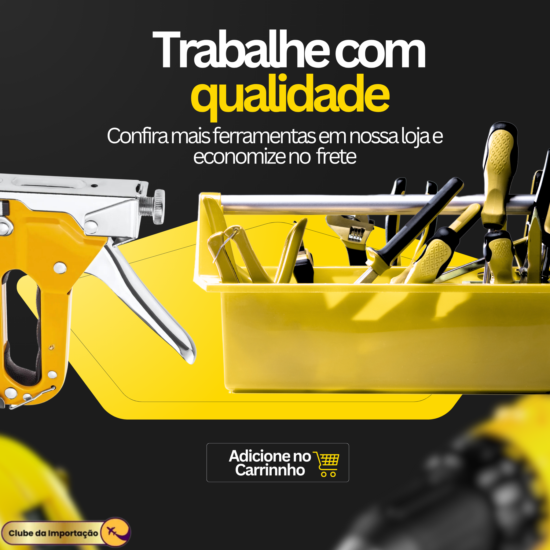 Grampeador Tapeceiro Madeira Marceneiro Profissional 3 Em 1 Premium