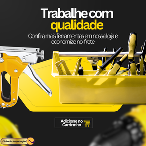 Grampeador Tapeceiro Madeira Marceneiro Profissional 3 Em 1 Premium