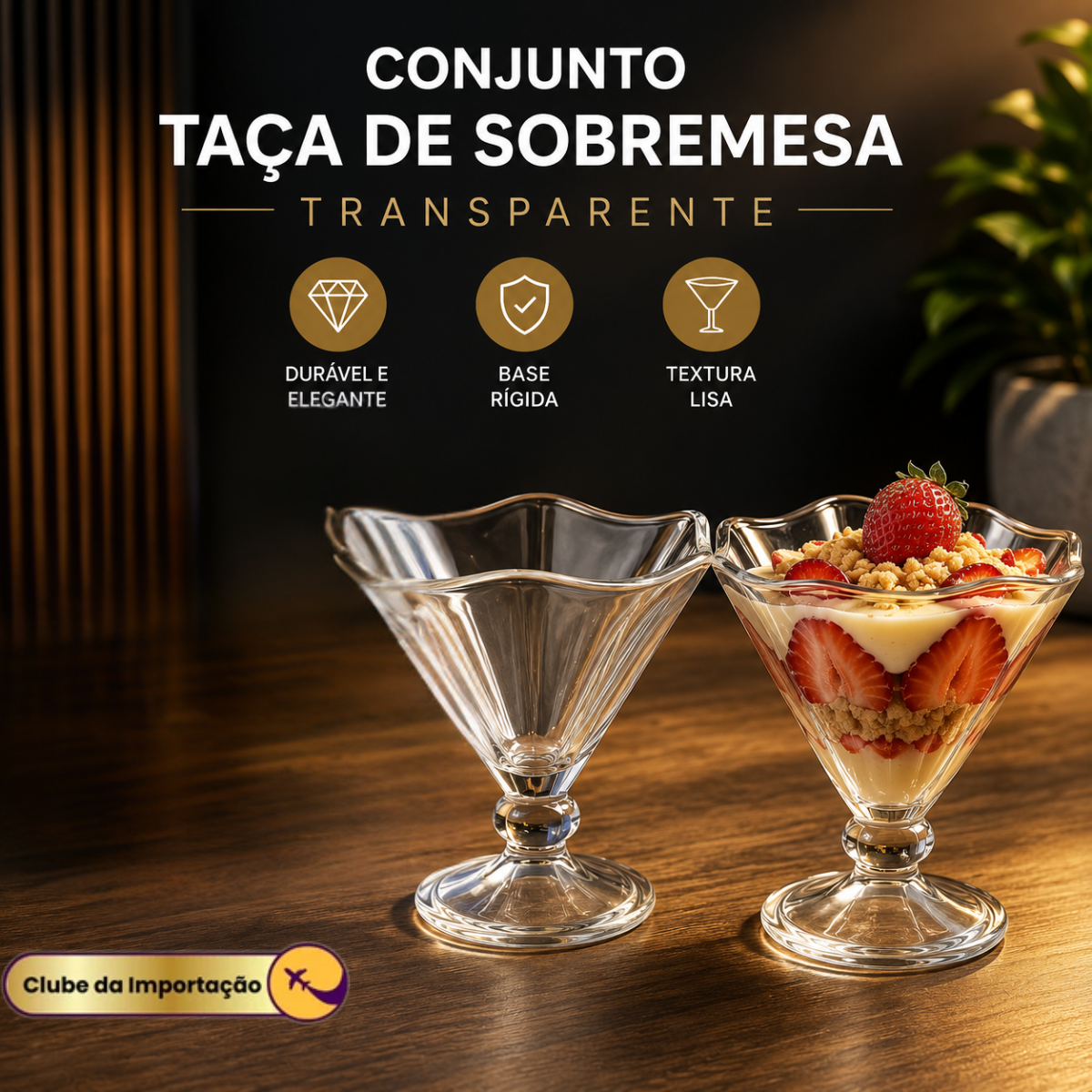 Conjunto De Sobremesa Tulipa 220ml 2un