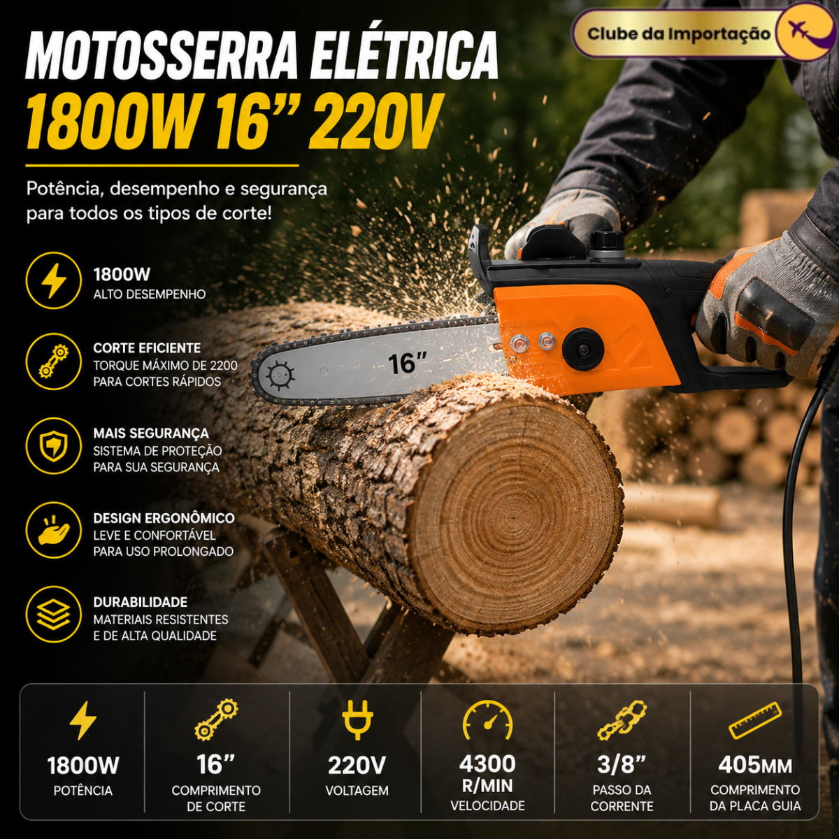MOTOSSERRA ELÉTRICA