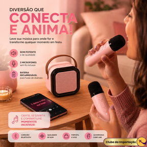 CAIXA DE SOM COM MICROFONE