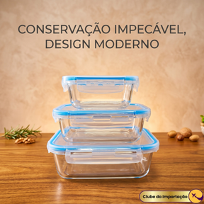 CONJUNTO DE POTES HERMETICOS