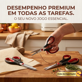 Kit Tesoura Multiuso 3Pçs