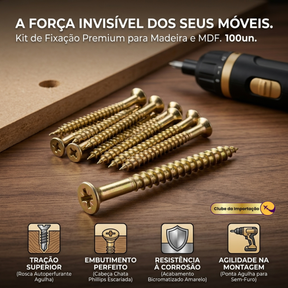 Parafuso Philips Cabeça Chata 100 pcs  3,5mm x 25mm