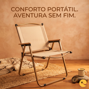 CADEIRA CAMIPING DOBRAVEL BEGE
