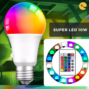 Lâmpada Led Rgb E27 Colorida 10w Festa Casa E Decoração