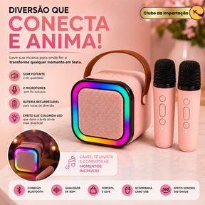 CAIXA DE SOM COM MICROFONE