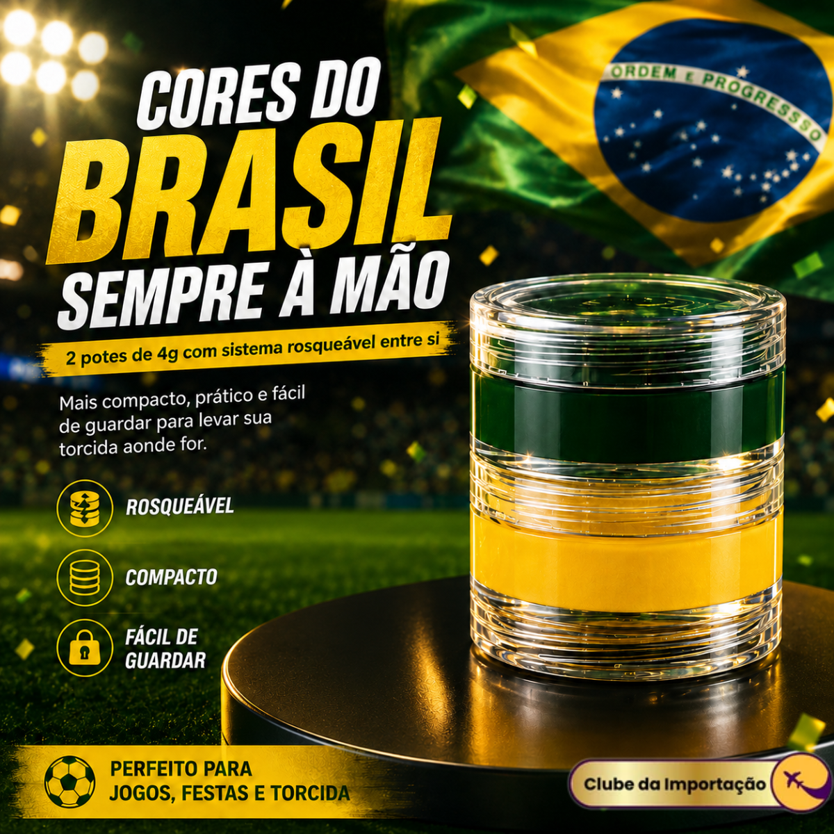Tinta Pinta Rosto Copa Do Mundo Brasil Pintura Facial Fácil
