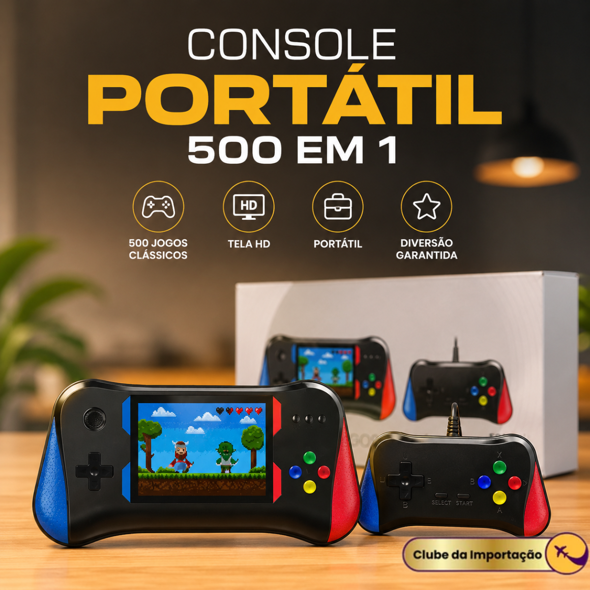 MINI VIDEOGAME PORTATIL 500EM1
