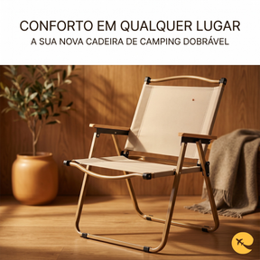 CADEIRA CAMIPING DOBRAVEL BEGE