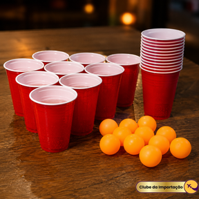 Jogo Beer Pong 24 Peças