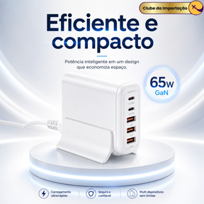 Fonte Estação De Carga Para Macbook E Notebook Galaxy Book Branco