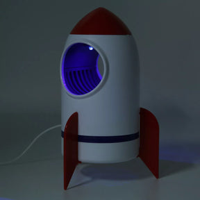 Luminária E Armadilha Foguete Infantil Pega Mosquito Bivolt