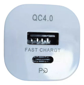 4 Carregador Fonte Veicular Usb Type-c&nbsp;