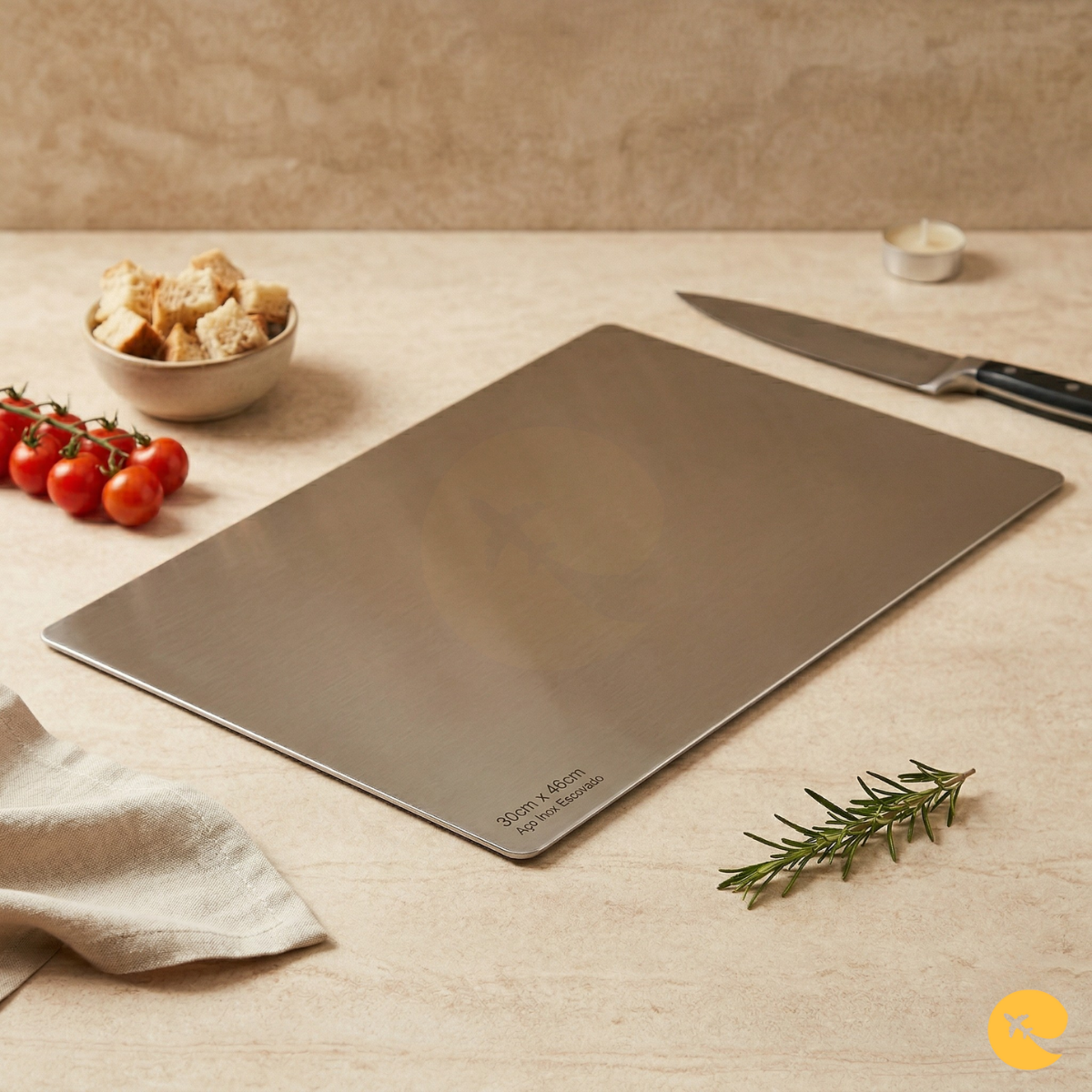 TABUA DE INOX 30X46