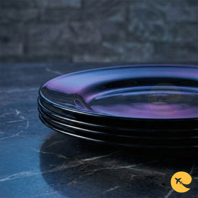 PRATO RASO DE VIDRO PRETO FRESTON 26CM