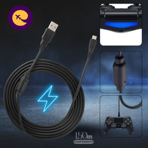 Cabo Carregador Para Controle Ps4 Micro Usb V8 Resistente