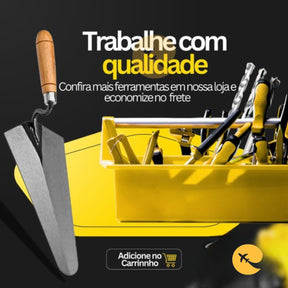 Colher De Pedreiro Jardim Canteiro Reta 10  Aço Profissional