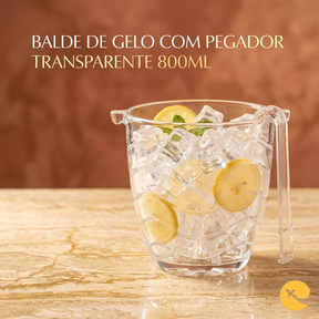 BALDE DE GELO TRANSPARENTE