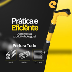 Pistola De Prego Fixa Pino Profissional Grampeia Parede, Aço