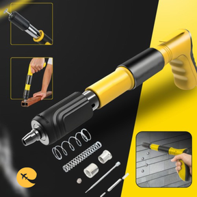 Pistola De Prego Fixa Pino Profissional Grampeia Parede, Aço